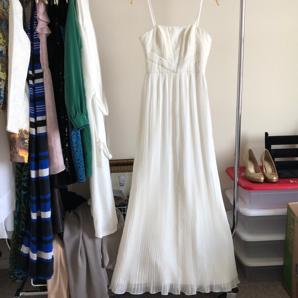 White Strapless Dress - NEW